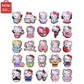 MESUCA 25pcs Hello Kitty Shoe Decorations Accessories Charms For Clogs Bogg Bag Bubble Slides Sandals, Gift Idea for Birthday. 