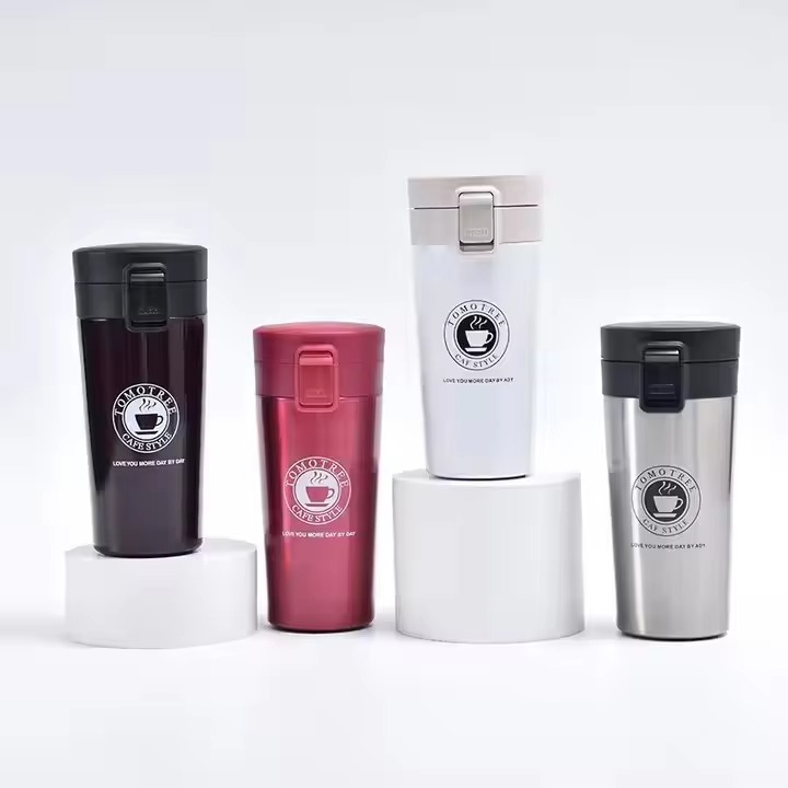 Coffee Travel Mug, Stainless Steel Vacuum Insulated Tumbler with Lid, Coffee Cup Flask for Hot & Cold Drinks 380ml-Multicolour