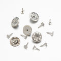 50pcs Nail Tie Tack Lapel Pin Back Clutch Scatter Butterfly Clasp Squeeze Round Pinch Clip Brooch Jewelry Crafts. 