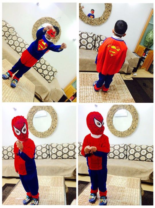 New%20Spiderman%20Superman%20Batman%20Children%20Clothing%20Set%20Fashion%20Cosplay%20Costume%20Pajamas%20Set%20Top+Pent+Mask%20-%20Image%202