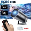 HY300 Projector 4k Android 11 With 1080p Support 20000 Hour Play Ad Goods. 