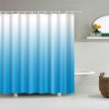 Fashion Plain Color Gradient Shower Curtain Waterproof, Mildew Proof And Moisture-proof Shower Curtain In Bathroom. 