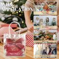 5/10/20/30PCS Transparent Plastic Gift Bag with Handle Reusable PVC Gift Clear Packaging Wedding Birthday Party Portable Handbag.
