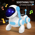 Smart Interactive Robotic Dog Simulated Walking Light Sound Music Children's Educational Crawling, Singing and Interactive New.