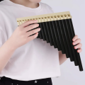 18-Tube Pan Flute, 18-Pipe Panpipe, Disassemblable to 16-Tube, ABS Material, Easy to Play, for Performance, Teaching, and Practi. 