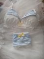 Women's bra set Japanese loli underwear female soft girl navy sweet cute without steel ring teenage sailor suit bra set. 