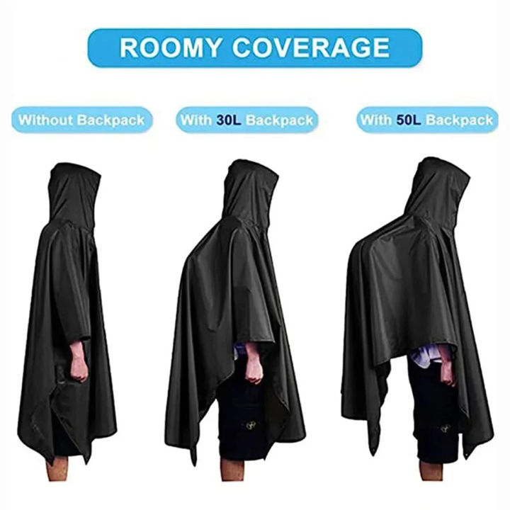 Waterproof%20Rain%20Poncho%20Lightweight%20Hooded%20Rain%20Coat%20Picnic%20Mat%20Blanket%20Sun%20Shelter%20for%20Outdoor%20Camping%20Hiking%20Cycling%20Climbing%20-%20Image%204