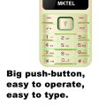 MKTEL OYE 3 Feature Phone 1.77inch Display 1800mAh Dual SIM Dual Standby MP3 MP4 FM Radio with Strong Torch Senior Phone. 