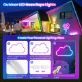RGB Neon Led strip Lights, 12V 108LEDS/M IP68 Silicoen Neon Rope Light with music SYNC ,16millon Color For ROOM party. 