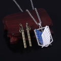 Anime Attack on Titan Necklace Shingeki No Kyojin Wings of Freedom Survey Sword Punk Necklace Pendant for Women Men Jewelry. 