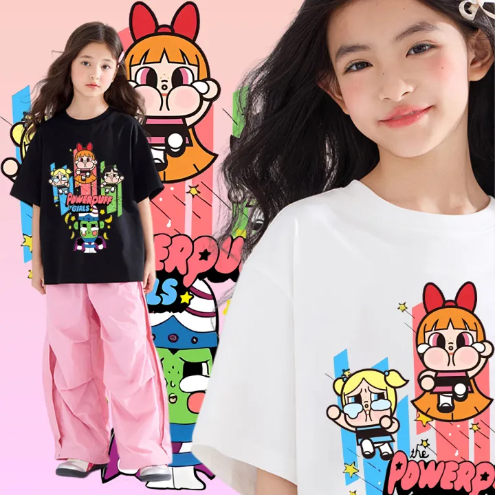 PopMart%20crybaby%20&%20Powerpuff%20Girls%20T-shirt,%20printed%20cotton%20100%25,%20can%20be%20worn%20on%20both%20men,%20comfortable,%20not%20shrink,%20baby%20girl%20T-shirt.%20-%20Image%2010