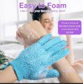 Bath Gloves Exfoliating Nylon Double Sided for Beauty Spa Massage Dead Skin Shower Scrubber Bath Accessories. 