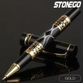 STONEGO Classic Metal Signature Pen, Retractable Roller Ball Pens Office Luxury Metal Signature Pen Fine Point (0.5mm). 