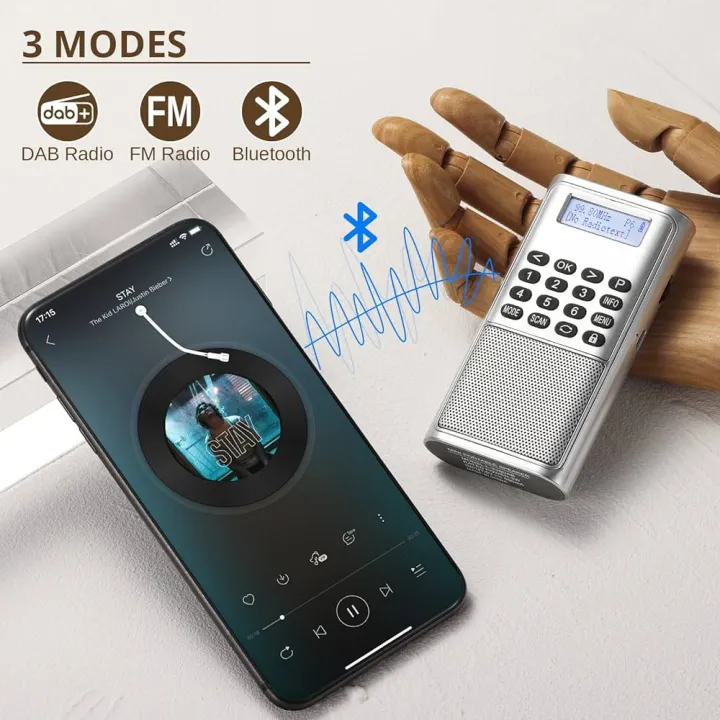 Raddy%20RD23%20Portable%20DAB%20Radio%20Small%20DAB+%20FM%20Digital%20Radio%20with%20Battery%20Pocket%20Radio%20with%20Bluetooth%20Kitchen%20Radio%20(Silver)%20-%20Image%203