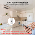 Tuya Zigbee/WiFi Temperature And Humidity Sensor Indoor Smart Home Smart Life Work With Alexa  Assistant voice control. 