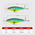 KINGDOM Propeller Floating Fishing Lures 9cm 11g 11cm 17g Topwater Artificial Swimbaits Plopper Seabass Soft Rotating Tail Lure. 