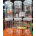 Premium Plastic Masala Storage Jar 1000ml - Set of 6, Keep Spices Fresh and Organized.