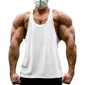Summer Cotton Bodybuilding Muscle Stringer Tank Top Men Fitness Workout Y BACK Vest.