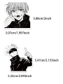 50/100PCS anime Jujutsu Kaisen stickers black and white style graffiti stickers DIY car phone laptop skateboard guitar stickers. 