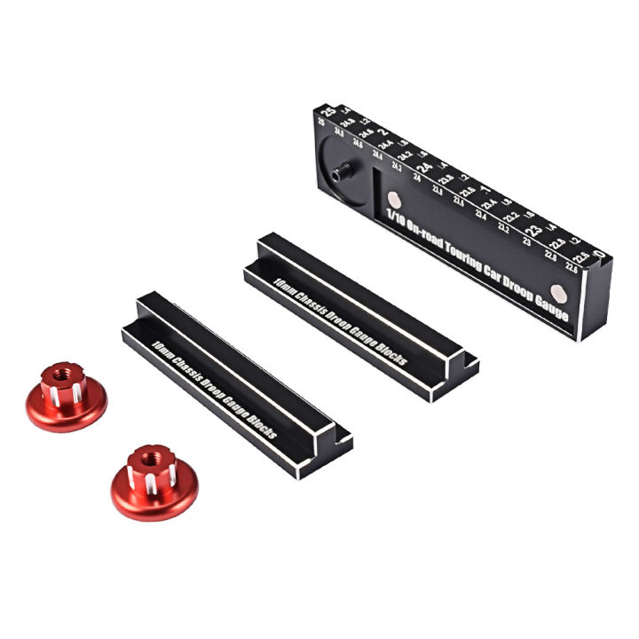 9IMOD RC Height Ruler Tool 20-25mm Ruler 10mm Chassis Droop Blocks With ...