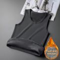 Men Thermal Underwear Man Sleeveless Vest Autumn WinterThermo Lingerie Men's Warm Top Thickening Thermo Vest Undershirt.