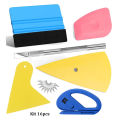 Car Window Tint Tools Kit Professional Vinyl Wrap Tool Plastic Vinyl Spatulas Car Glass Protective Film Installation Set 1-17PCS. 