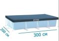 Intex Pool Cover 10Feet Metal Frame Rectangular Pool. 