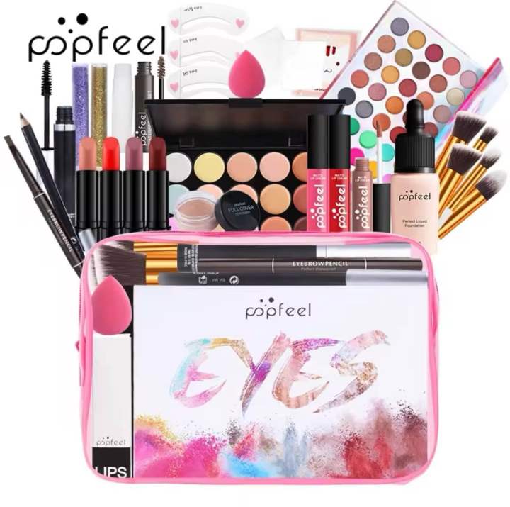 Popfeel%20Makeup%20Set%20for%20Women%20Full%20Kit%20All%20in%20One%20Makeup%20Gift%20set%20Box%20Eyeshadow%20Palette%20Blushes%20Powder%20Lipstick%20Lip%20Gloss%20Pro%20Hot%20-%20Image%204