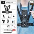 Vamson Smartphone Chest Strap Stand 360° Rotatable Cell Phone Holder Mount Adapter for iphone for Samsung Moblie Phones Stander.