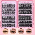 MIAOJIE DIY Lash Extension Kit 720pcs Lash Clusters Individual Eyelashes Kit with Lash Bond and Seal Wispy Natural Mange Lashes. 