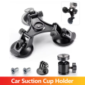 3-Cup Car Suction Cup Holder Strong Mount for  Hero 13 12 11 10 9 8 Insta360 SJCAM AKASO  Osmo Action Camera Accessories. 