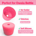 For Owala New Coaster 24oz 32oz 40oz Deep Rose Anti-Slip Protective Sleeve Bottom Bumper Protective Bottom Bumper Protector.