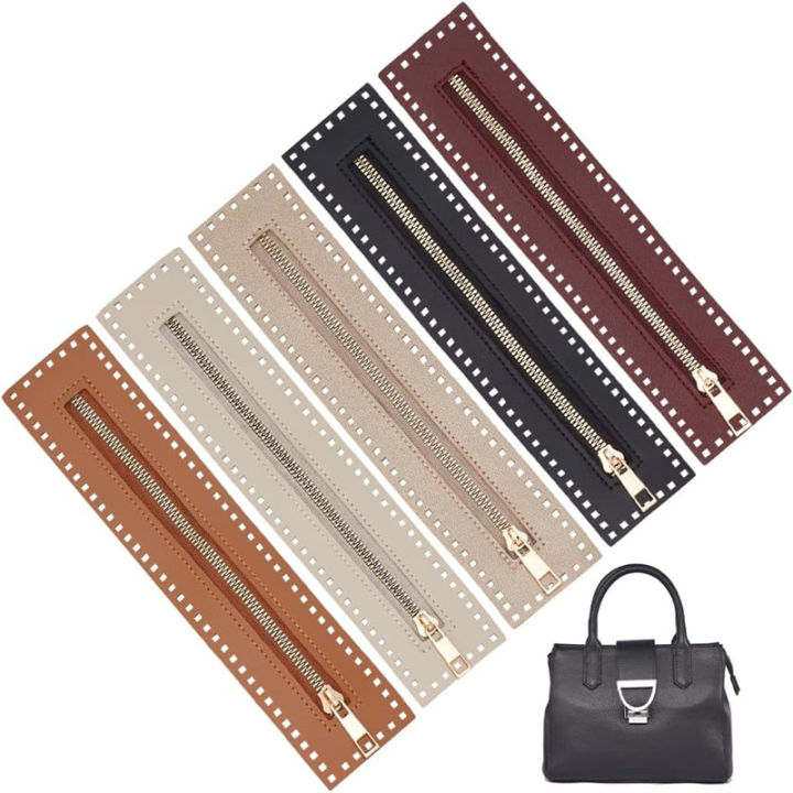1/2pcs 27cm Long Leather Zipper Useful For Crochet Bag Hardware Soild Zipper Sewing Accessory Useful Handbag PU Leather Zipper