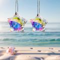 2pcs sun catcher window prism pendant, Crystal rainbow manufacturing garden hanging ornament, home, garden art,Mother's Day, Fa. 