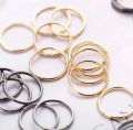 12Pcs/set Nose Ring Piercing Punk golden selvar Color Handmade Tiny Nose Lip Hoop Ring Septum Rings Piercing Stud Body Jewelry. 