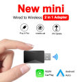 NEW 2in1 Wireless CarPlay Android Auto Wireless Adapter Smart USB Dongle Mini Box Plug And Play WiFi Fast Connect. 