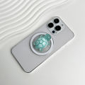 1PC Glow-in-the-Dark Turtle Phone Holder Mini Resin Turtle For Magsafe IPhone Mac Samsung Safe Ring Finger Expanding Stand. 