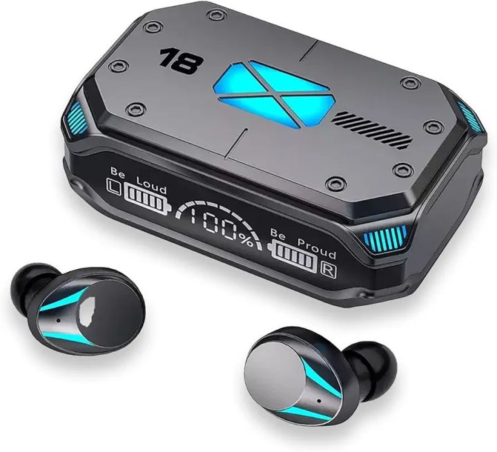 Damix M41 Wireless Earbuds, Bluetooth V5.3, Waterproof, Fingerprint Touch, Long Battery Life, Three Digital Displays and Numeric Indicator