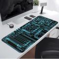 Circuit Board Pattern overlock Mouse Pad Desk accessories office Pad Computer Laptop Pad Keyboard Mouse Pad Game Console Pad. 