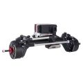 Aluminum Offset SCX10 III Portal Axle with Constant Velocity Driveshift Dual Servo Mount Steering Rod for 1/10 RC Crawler Car. 
