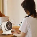 Portable Electric Heater Low Noise Air Heater Fast Heating Mini Desktop Fan Heater Winter Heating Warmer for Home Office Room. 