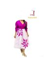 Teen Girls Batik Dress Fashionable Cultural Print Maxi Skirt with Waist Tie for Kids Girls Women. 