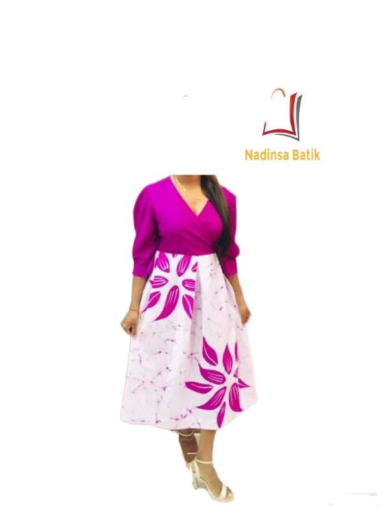 Teen Girls Batik Dress Fashionable Cultural Print Maxi Skirt with Waist Tie for Kids Girls Women