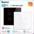 Smart Switch 4 Gang - tuya wifi ,Touch Control, App Integration, Alexa & Google Home Compatible. 