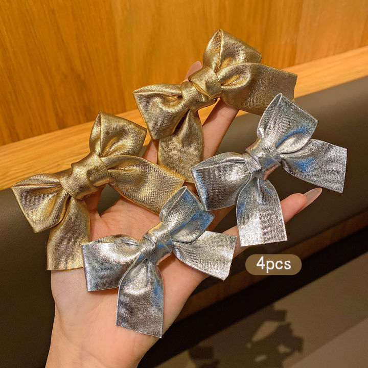 4%20gold%20and%20silver%20bow%20hair%20clips,%20Korean%20style%20hair%20accessories%20suitable%20for%20daily%20use%20-%20Image%205