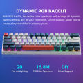 Machenike K500-B61 Mini Mechanical Keybaord 60% Form Factor 61Keys Gaming Keybaord Wired Full Key Hot-Swappable RGB Backlit. 