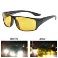 Car Night Vision Unisex Goggles Anti-Glare Sunglasses UV Protection Eyewear Enhanced Light Motorcycle Driving Glasses. 