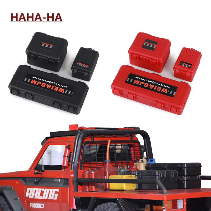 3Pcs Garage Series 1/10 Scale Military Storage Box Shipping Case for RC Crawler Axial SCX10 TRX-4 TRX-6 MST Recat GEN8