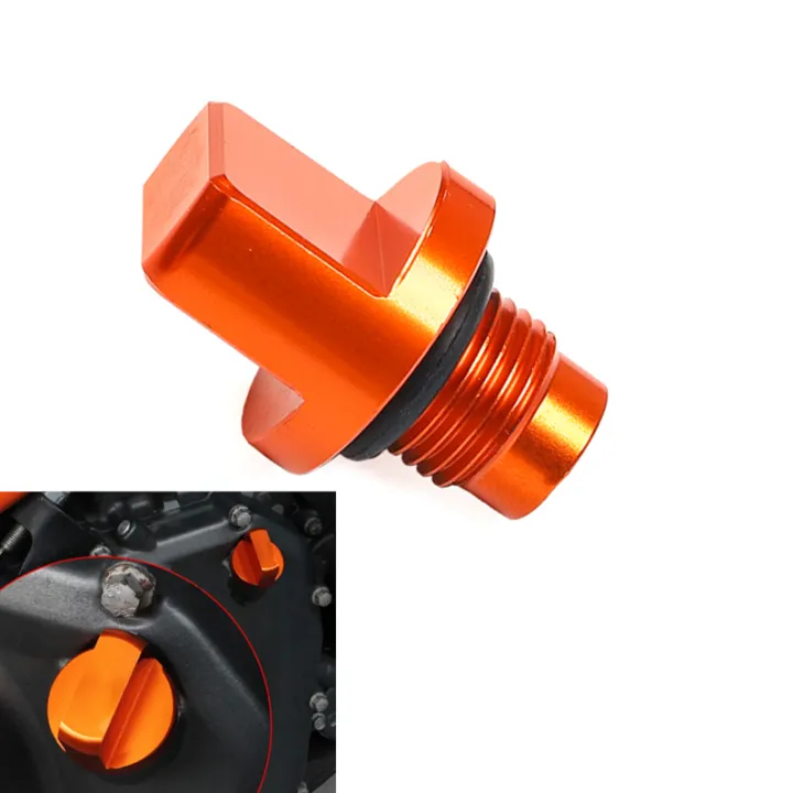 2pcs Diabolos M10 Moto CNC Aluminium Orange Pour RC125 RC200 RC250 RC390