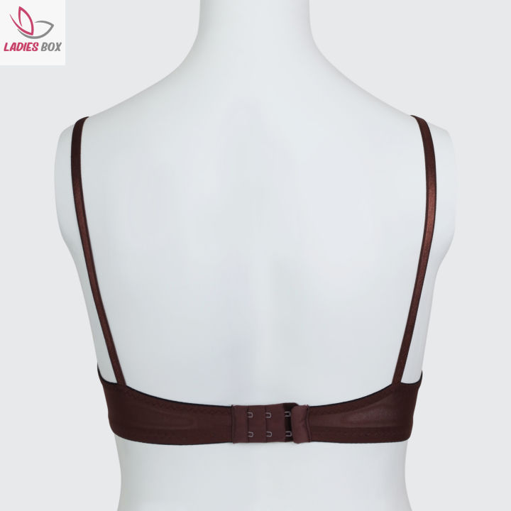 Cotton%20Foam%20Bra%20%7C%20With%20Wire%20Bra%20For%20Women%20%7C%20Dark%20Marron%20Solid%20Color%20-%20Image%205